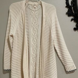 Cream duster cardigan - Size L